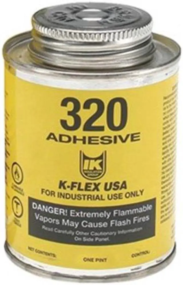Alt view image 2 of 3 - K-FLEX USA 800-320-PTB Epoxy Adhesive, 320 Series, Amber, 1 pt, Can