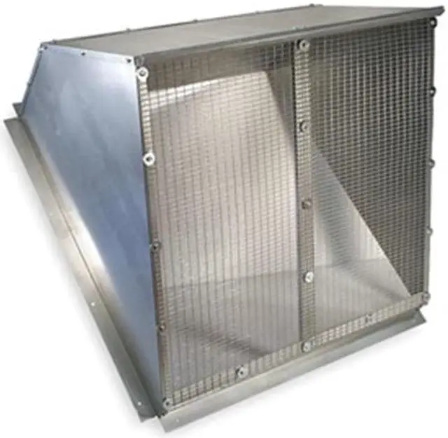 Main image of DAYTON 1WBW1 Weather Hood,30 In,Galvanized Steel