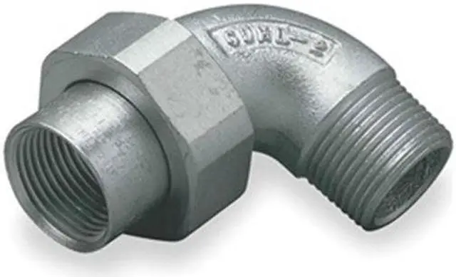 Alt view image 3 of 3 - HUBBELL KILLARK GUML-1MWW IMC Union, 1/2 in, Threaded, Steel, Plain, Gray