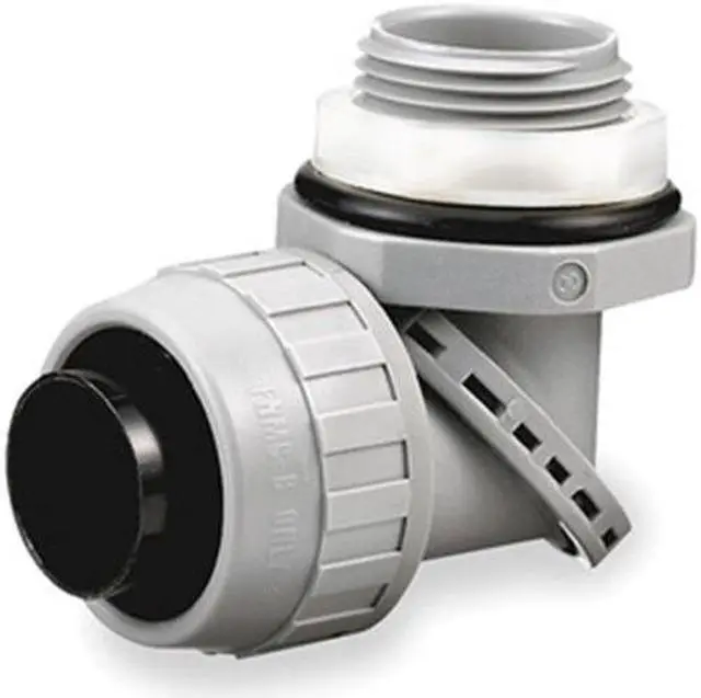Alt view image 6 of 7 - HUBBELL WIRING DEVICE-KELLEMS PS0509NGY Conduit Fitting Connector, 1/2 in,