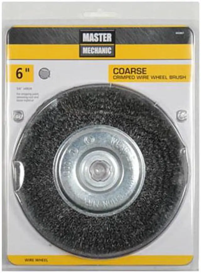 Alt view image 3 of 5 - Disston Master Mechanic, 842867, 6", Coarse, Crimped Wire Wheel, 5/8" To 1/2" Arbor Size