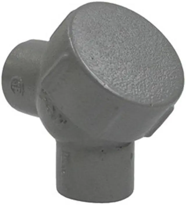 Alt view image 3 of 3 - HUBBELL KILLARK Y-1M IMC Elbow, 1/2 in, Threaded, Iron, Powder Coated, Gray