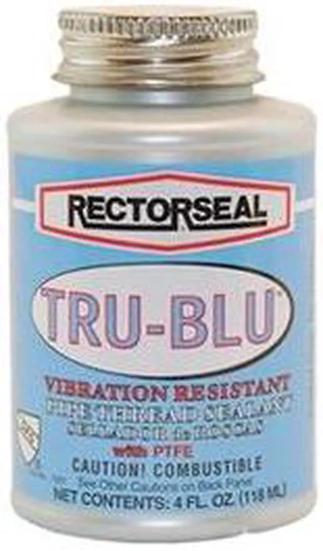 Alt view image 3 of 8 - RECTORSEAL 31631 Pipe Thread Sealant 4.8 fl oz, Brush-Top Can, Tru-Blu, Blue,