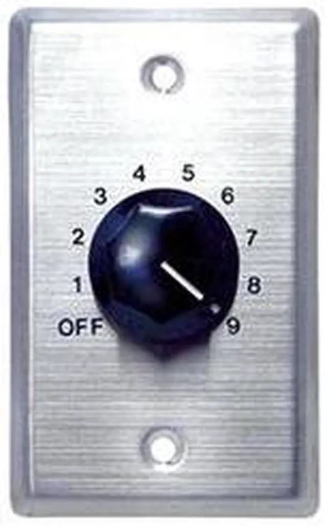 Main image of Speco WAT50 50W 70/25V Mono Attenuator with Steel Wallplate