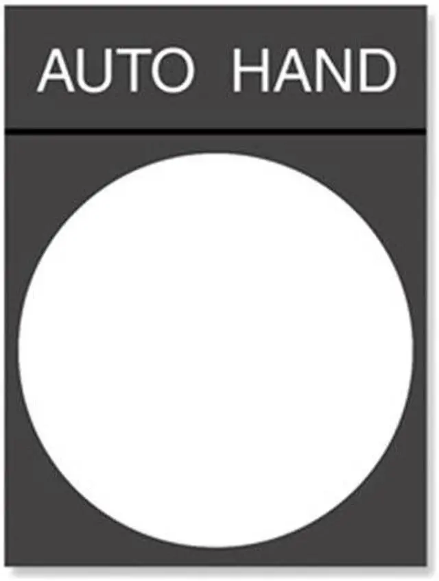 Main image of SCHNEIDER ELECTRIC ZBY2364 Legend Plate, Rectangular, Auto-Hand