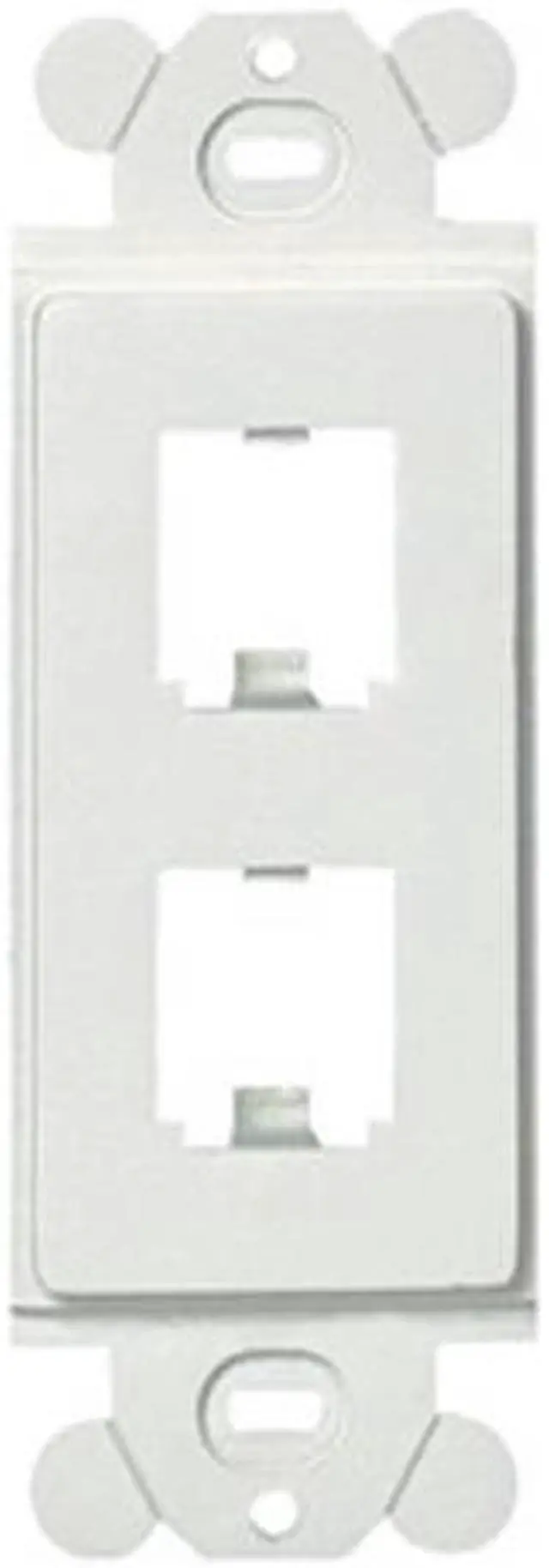 Main image of PANDUIT CFG2WH GFCI Module Frame,Mini Com,2 Port,White