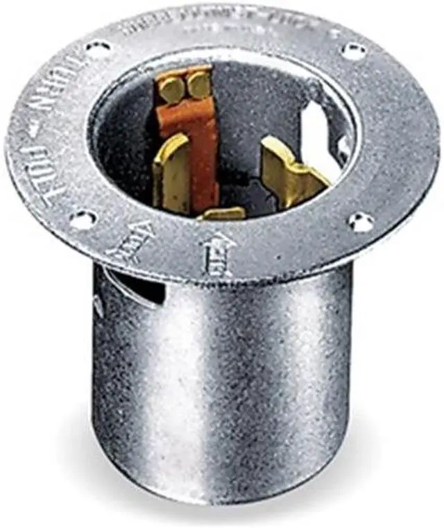 Main image of Hubbell Wiring Device-Kellems Flanged Locking Inlet,Industrial,50  CS8375