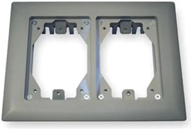 Main image of HUBBELL WIRING DEVICE-KELLEMS PFBRFGY2 Floor Box Carpet Flange,2-Gang