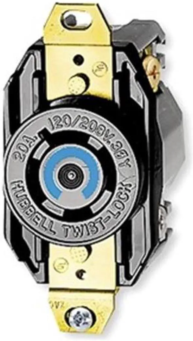 Main image of HUBBELL WIRING DEVICE-KELLEMS HBL2510 Locking Receptacle, L21-20R, 20 A,