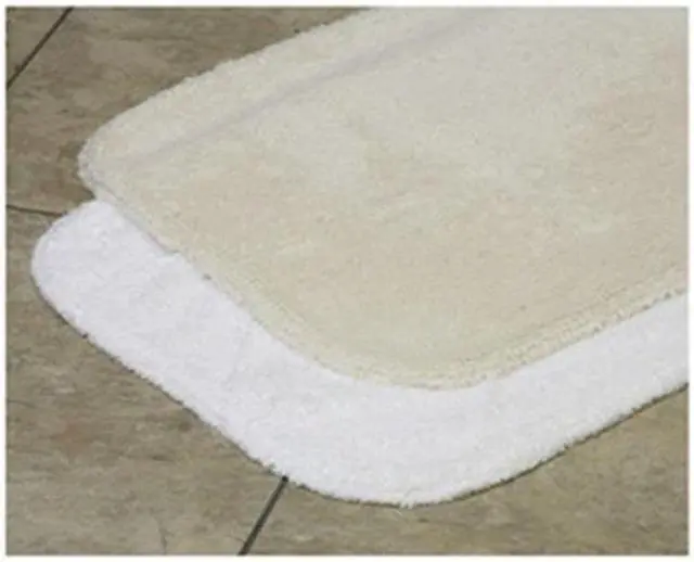 Main image of LACEY MILLS 08287STK Bath Rug,Essence,21x34,19 oz.,White