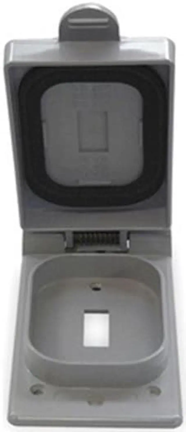 Alt view image 3 of 7 - CANTEX 5133361 1 -Gang Vertical Weatherproof Cover, 3" W, 1" H