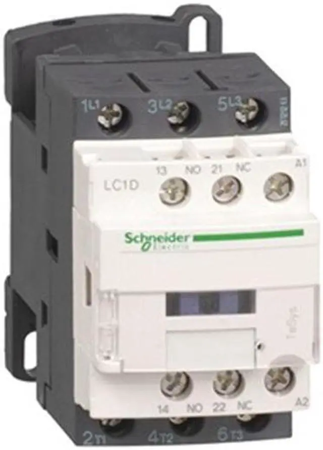 Main image of SCHNEIDER ELECTRIC LC1D09B7 IEC Magnetic Contactor, 1NC/1NO, 24V AC, 3 P,