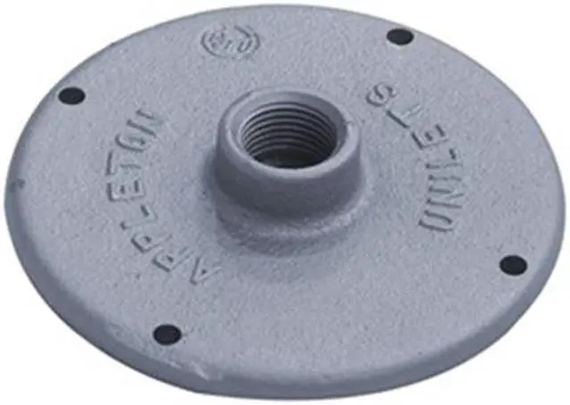 Main image of APPLETON ELECTRIC JBK-50 Conduit Body Cover,1/2 in. Hub,JB Series