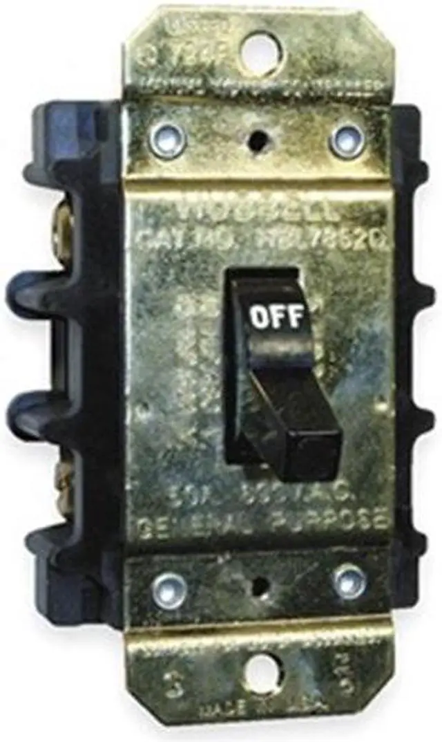Main image of HUBBELL WIRING DEVICE-KELLEMS HBL7843D Manual Motor Switch,40A,600VAC,3P