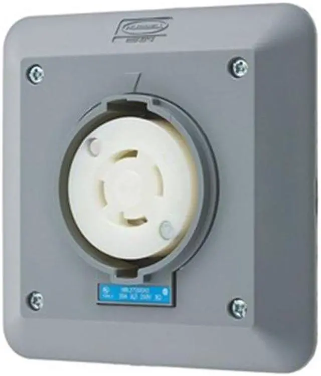 Main image of HUBBELL WIRING DEVICE-KELLEMS HBL2720SR2 Locking Receptacle, L15-30R, 30 A,