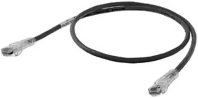 Main image of HUBBELL PREMISE WIRING HC6BK10 Ethernet Cable,Cat 6,Black,10 ft.