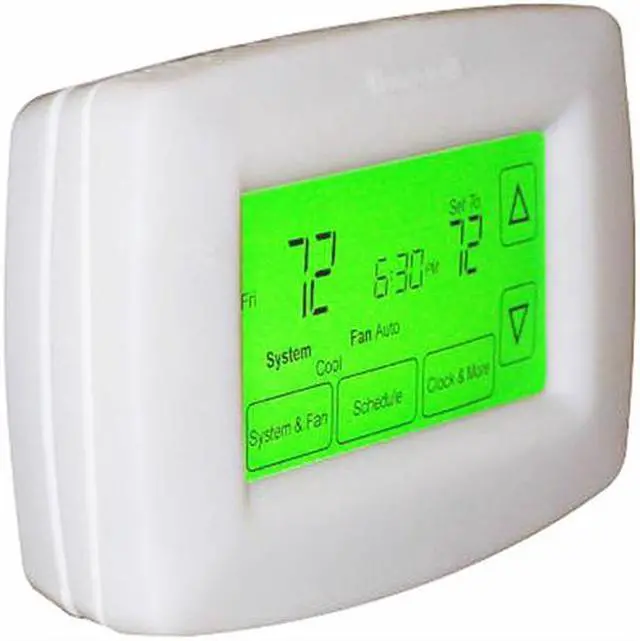Alt view image 2 of 10 - Honeywell Home RTH7600D 7-Day Programmable Touchscreen LCD Screen Thermostat Small - White