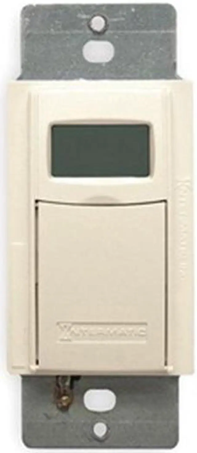 Alt view image 2 of 8 - Intermatic EI600LAC 7-Day Electronic In-Wall Timer - Almond