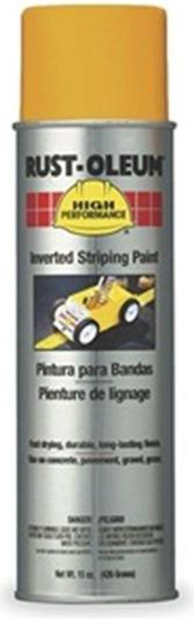 RUST-OLEUM 2348838 Inverted Striping Paint, 18 oz., Yellow, Solvent ...