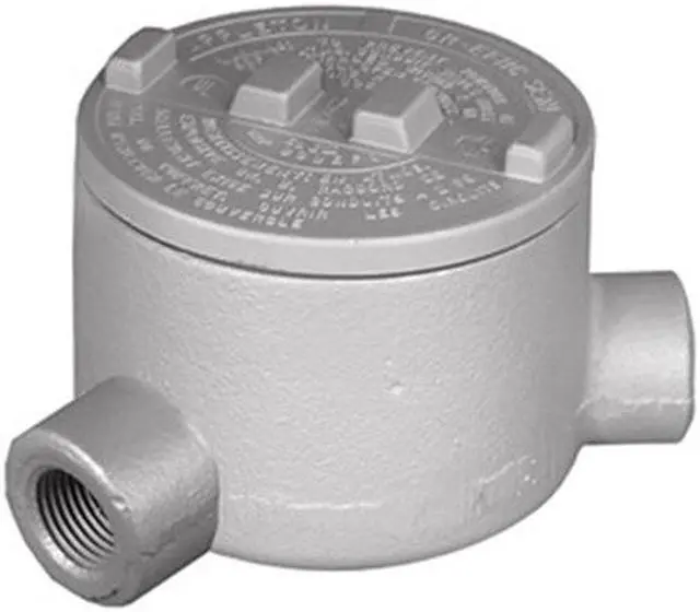 Alt view image 3 of 3 - APPLETON ELECTRIC GRN50 Conduit Outlet Body,Iron,N
