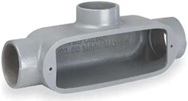 Alt view image 3 of 3 - Hubbell Killark Conduit Outlet Body,Iron,Trd Sz 2in  OT-6M