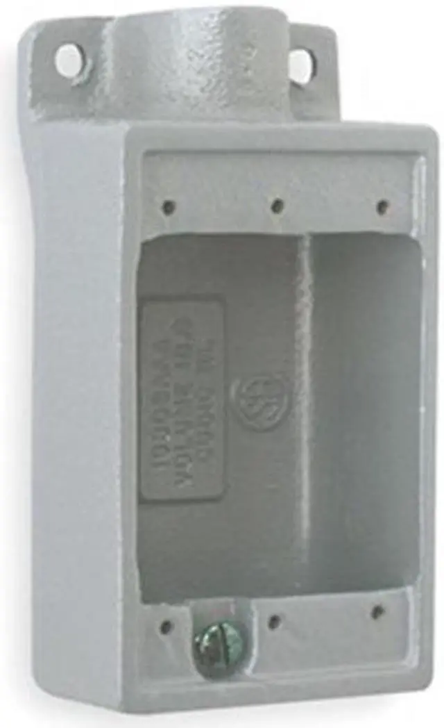 Alt view image 3 of 3 - HUBBELL KILLARK FS-1M Weatherproof Electrical Box, 18 cu in, FS Box Type, 1