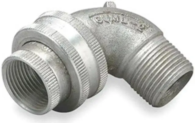 Alt view image 2 of 3 - HUBBELL KILLARK GUML-1 IMC Union, 1/2 in, Threaded, Aluminum, Zinc Plated,