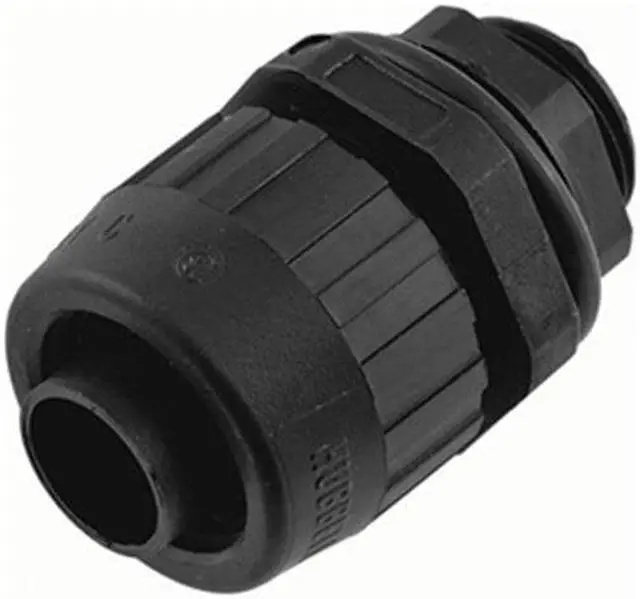 Alt view image 2 of 3 - HUBBELL WIRING DEVICE-KELLEMS P050NBKA Conduit Fitting Connector, 1/2 in,