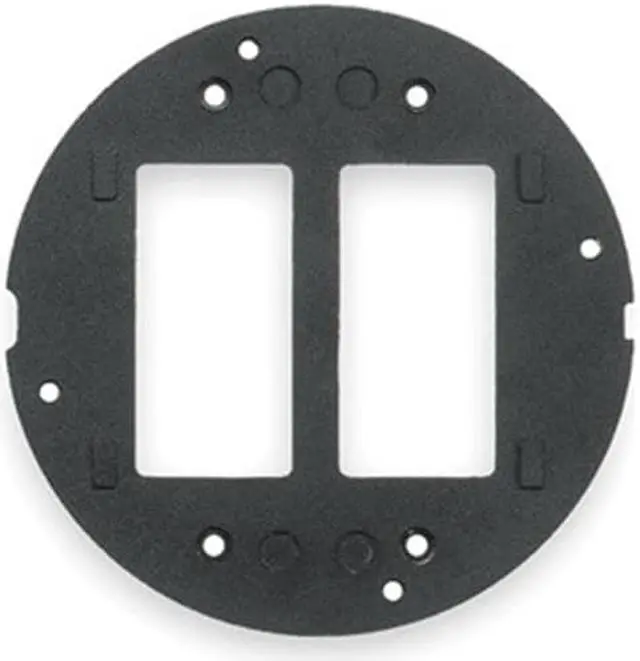 Alt view image 2 of 9 - HUBBELL WIRING DEVICE-KELLEMS S1SP Floor Sub-Plate, Floor Box Type, 2 Gang,