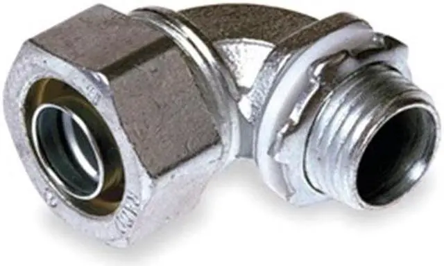 Alt view image 2 of 3 - RACO 3424 Conduit Fitting Connector, 1 in, Liquid-Tight, Steel, Electro Zinc