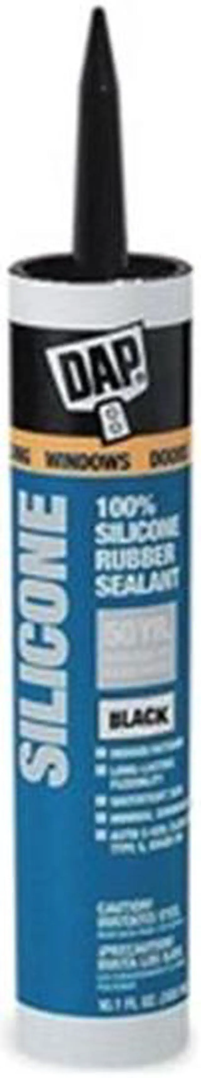 Alt view image 2 of 2 - DAP 70798-08642 Silicone Sealant, 9.8 oz, Cartridge, Black, Silicone Base,