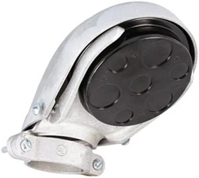 Alt view image 2 of 5 - RACO 2412 EMT/IMC Cap, 3 in, Snap-On, Aluminum, Plain, Natural