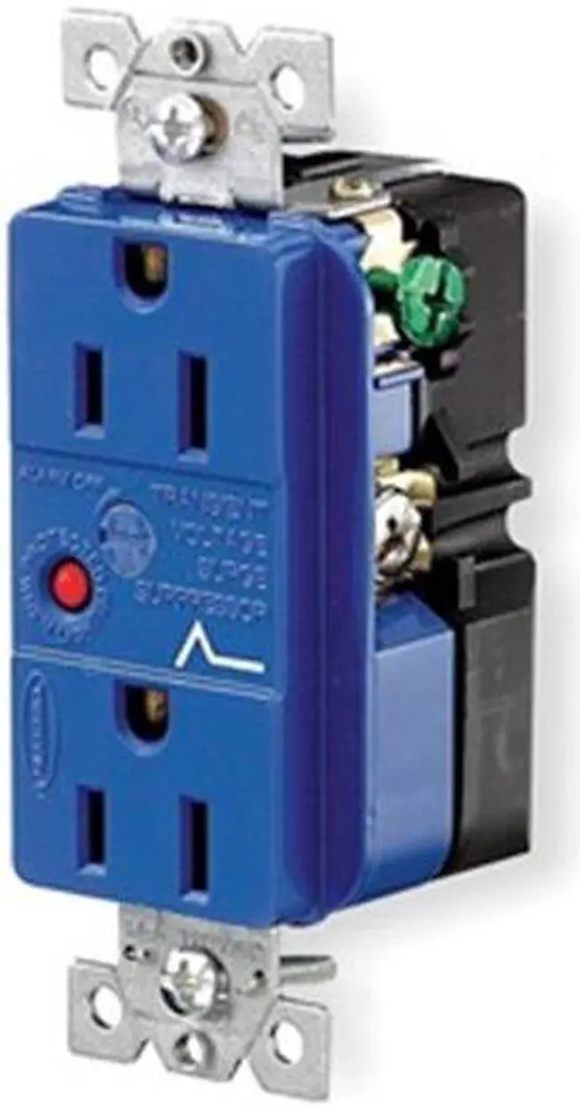 Alt view image 2 of 5 - HUBBELL WIRING DEVICE-KELLEMS HBL5260SA Straight Blade Receptacle, 5-15R, 15 A,