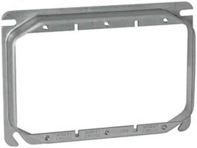 Alt view image 3 of 3 - RACO 793 Mud Ring, 3 Gangs, Steel, Floor Box Type