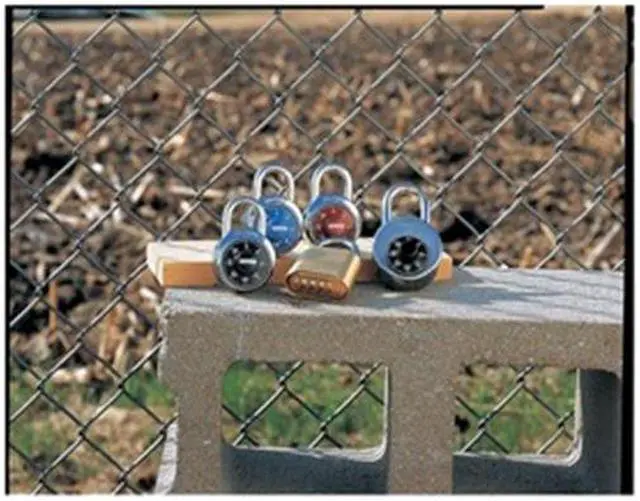 Alt view image 3 of 7 - Master Lock Combination Padlock Center-Dial Location, 3/4" Shackle Height  1504D