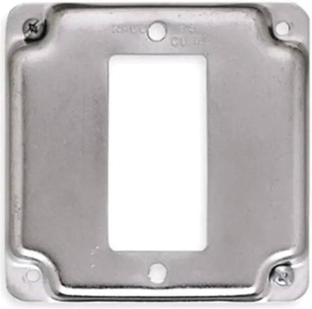 Alt view image 3 of 10 - Raco Electrical Box Cover,Square,GFCI,1Gang  808C