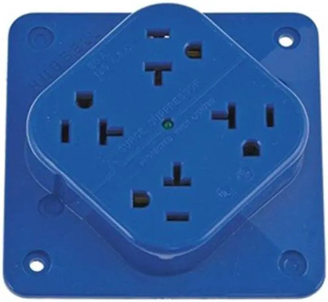 Alt view image 3 of 4 - HUBBELL WIRING DEVICE-KELLEMS HBL420S Receptacle, 20 A Amps, 125V AC, Surface