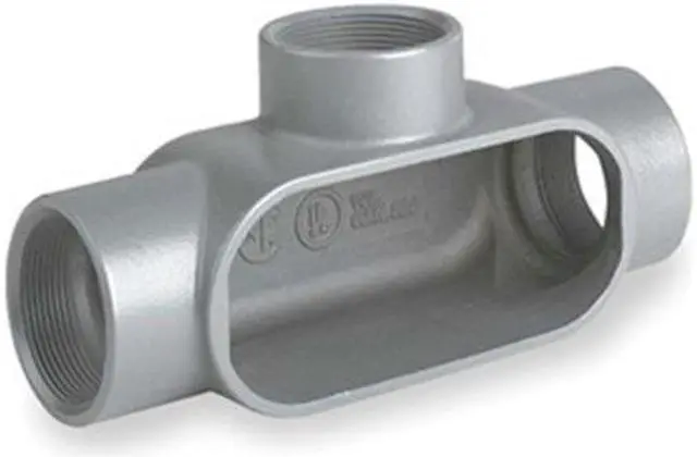 Alt view image 2 of 3 - Hubbell Killark Conduit Outlet Body,Iron,Trd Sz 1 1/2in  T57