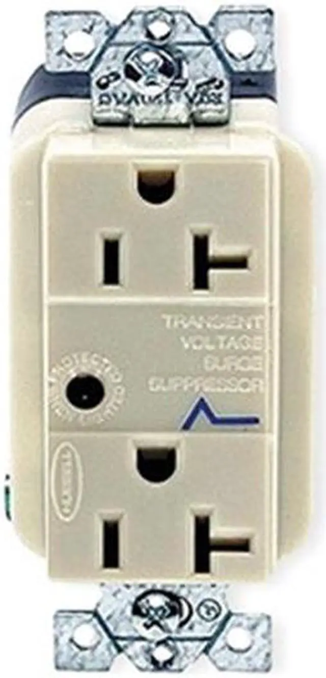 Alt view image 2 of 3 - HUBBELL WIRING DEVICE-KELLEMS HBL5360ISA Straight Blade Receptacle, 5-20R, 20