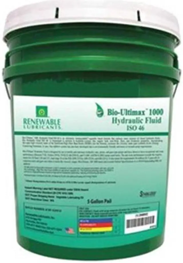 Alt view image 2 of 4 - Vegetable Oil Hydraulic Oil, 5 gal. Pail, ISO Viscosity Grade : 46