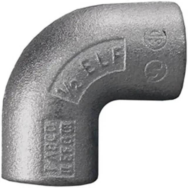Alt view image 3 of 3 - Appleton Electric Elbow,F to F,90 Deg,HazLoc,M Iron,1In HAWA ELF90-100