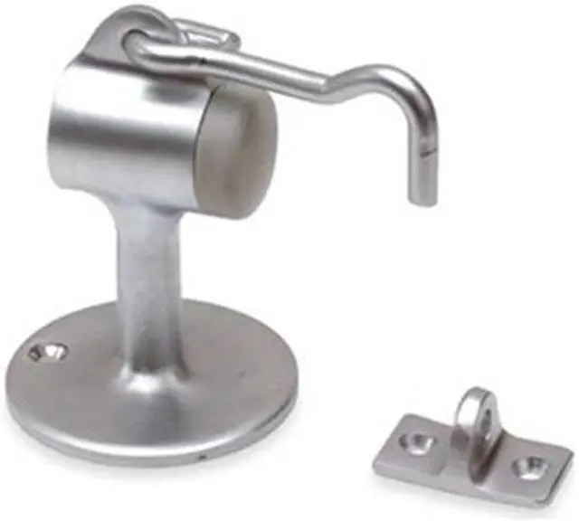Alt view image 2 of 4 - ZORO SELECT 5U616 Hook-Style Door Holder,2-7/32In,Stn Chrm