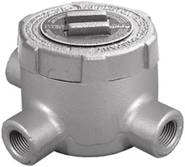 Alt view image 3 of 3 - APPLETON ELECTRIC GUT100 Conduit Outlet Body,Iron,T,1 In.