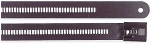 Alt view image 2 of 4 - TY-RAP TYS12-470C 12" L, 0.47" W, Black Metal Cable Tie, PK 100