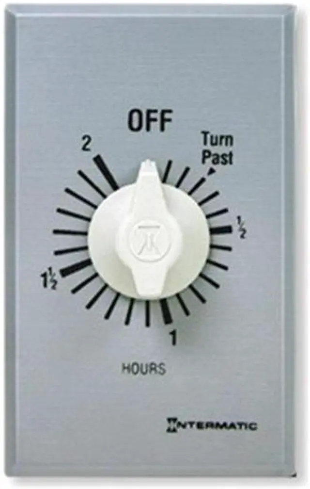 Alt view image 2 of 3 - INTERMATIC FF2H Timer,Spring Wound,2 Hr,SPST,Silver