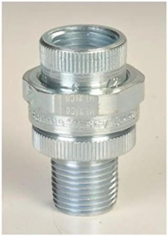 Alt view image 2 of 3 - APPLETON ELECTRIC UNY75NR-A Rigid Union, 3/4 in, Threaded, Aluminum, Plain,