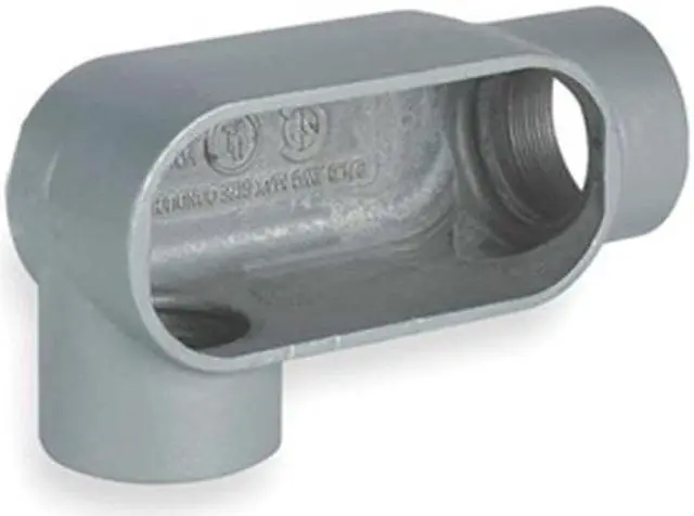 Alt view image 2 of 3 - HUBBELL KILLARK LR37 Conduit Outlet Body,Iron,LR,1 In.