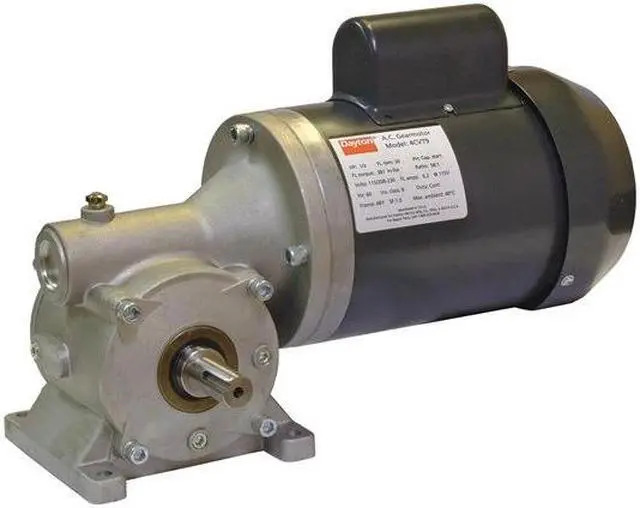 Alt view image 2 of 4 - DAYTON 4CVU1 AC Gearmotor, 299 in-lb Max. Torque, 45 RPM Nameplate RPM,