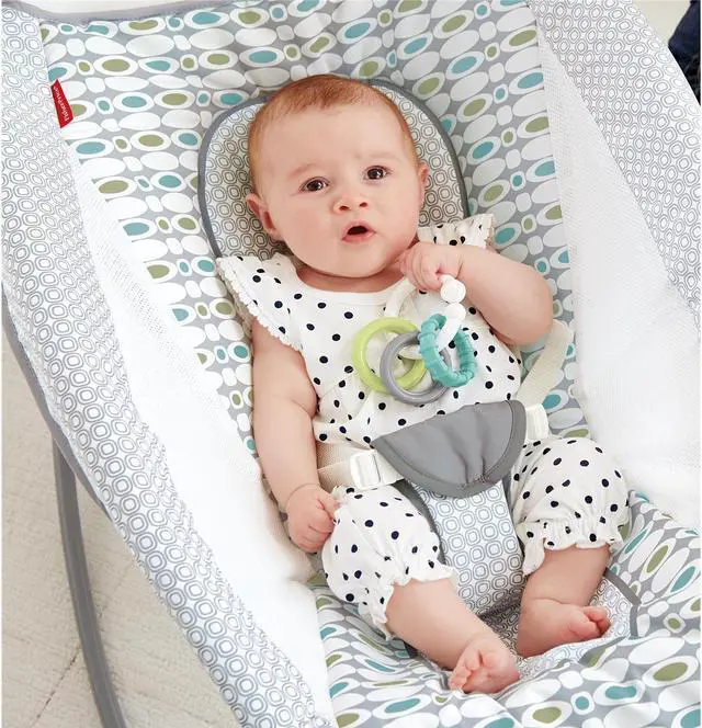 Alt view image 4 of 17 - Fisher-Price Newborn Auto Rock 'n Play Sleeper, Aqua Stone Fashion