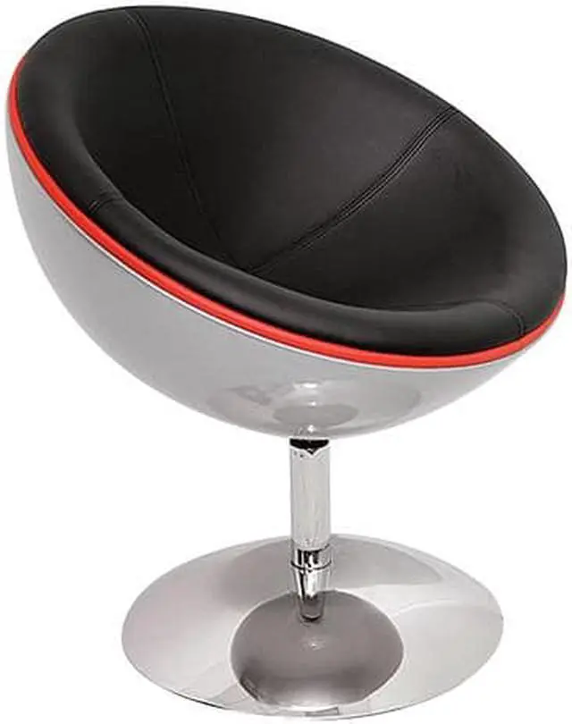 Main image of LumiSource Lunar Lounger Black CHR-LUNAR BK